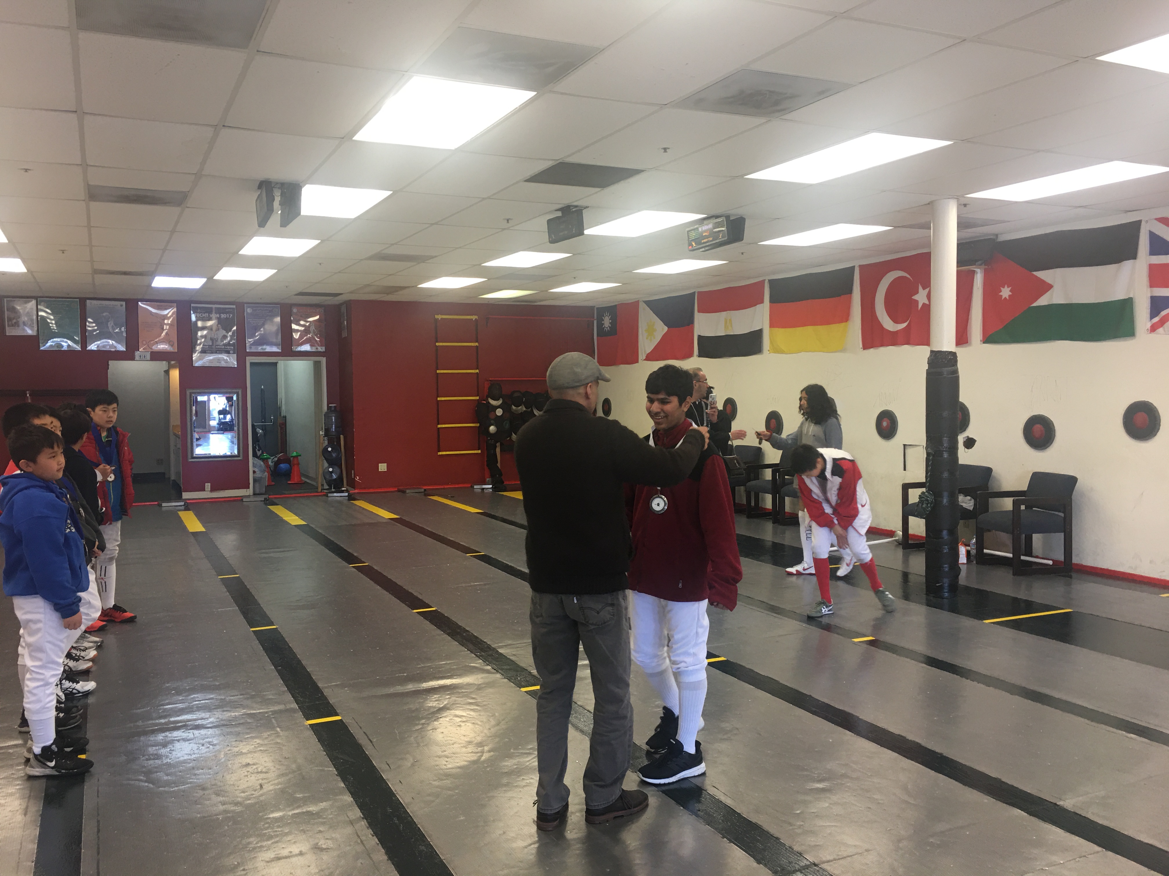 Medal in local tournament fencing
