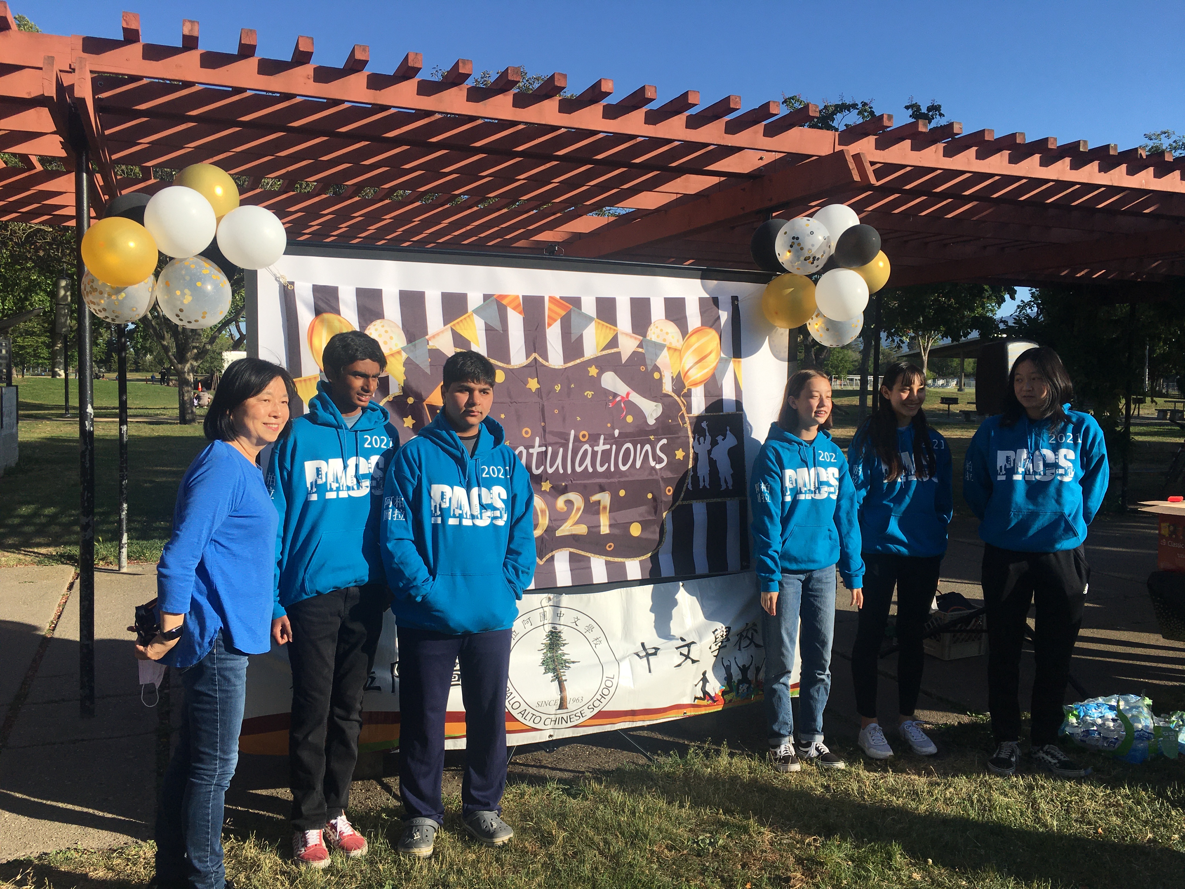 Group photo at graduation